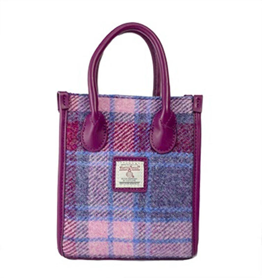 Harris Tweed H2036# Pastel Pink Top Handle Bag