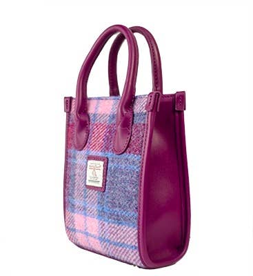 Harris Tweed H2036# Pastel Pink Top Handle Bag