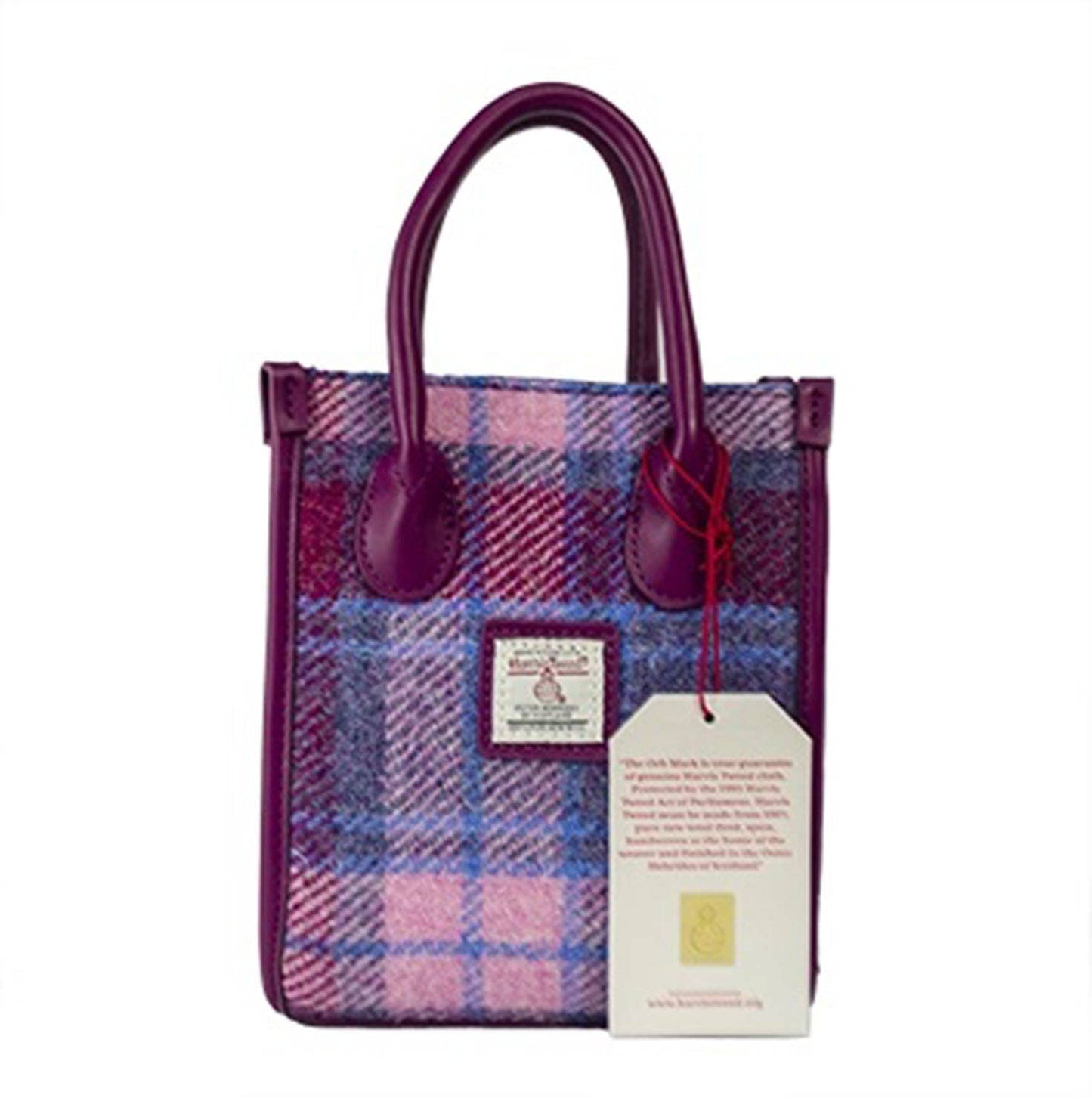 Harris Tweed H2036# Pastel Pink Top Handle Bag