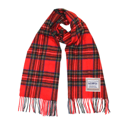 Tartan Woolen Heritage Traditions Scarf - Royal Stewart