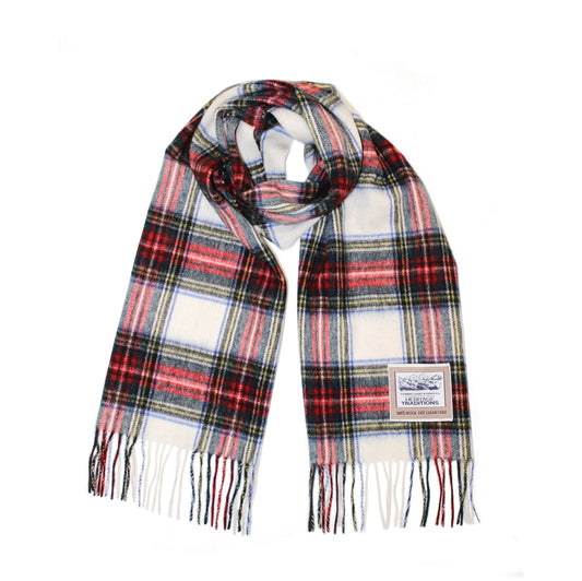 Tartan Woolen Heritage Traditions Scarf - Dress Stewart