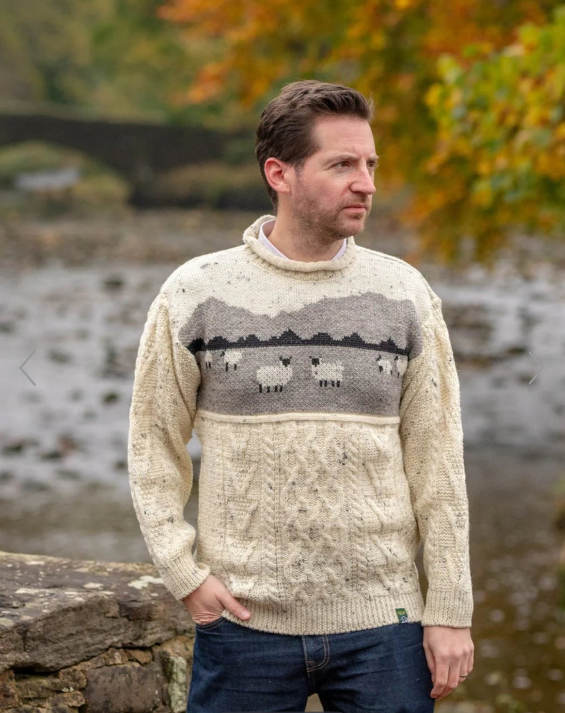 Dales British Wool Aran Sheep Jumper
