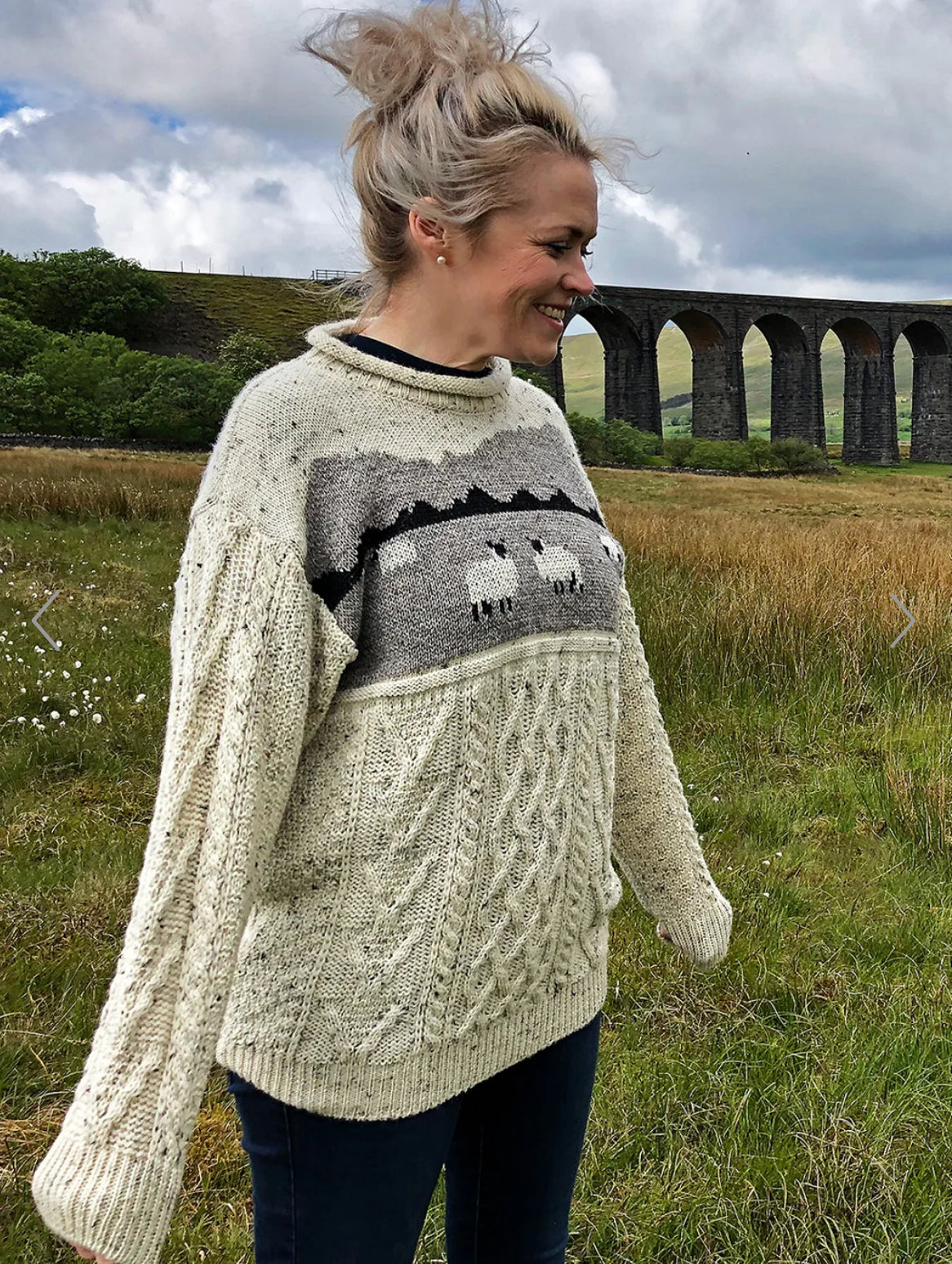 Dales British Wool Aran Sheep Jumper