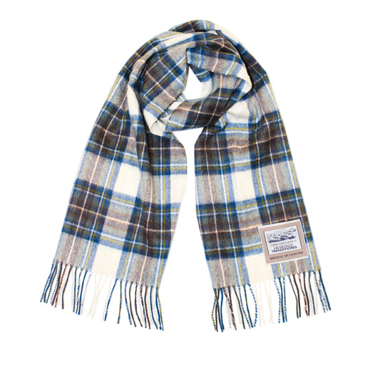 Tartan Woolen Heritage Traditions Scarf - Muted Dress Blue Stewart