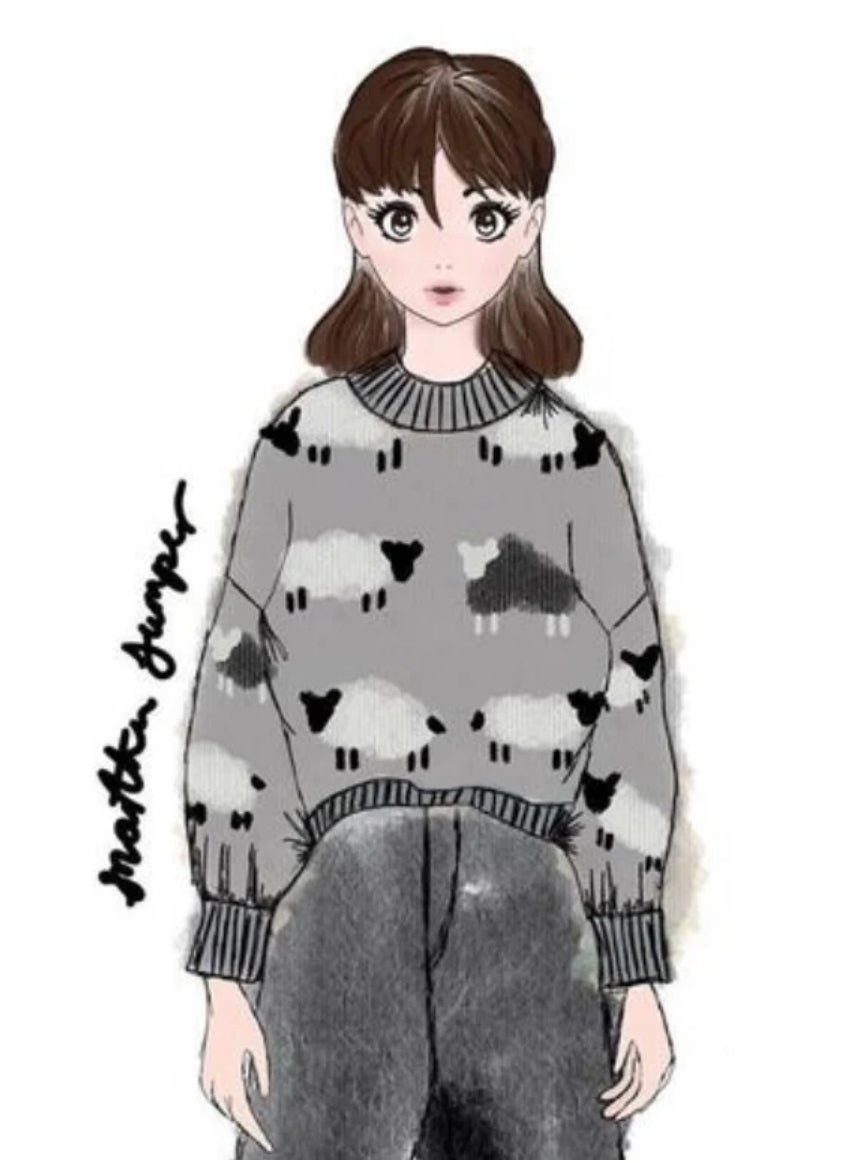 Martha British Wool Sheep Sweater