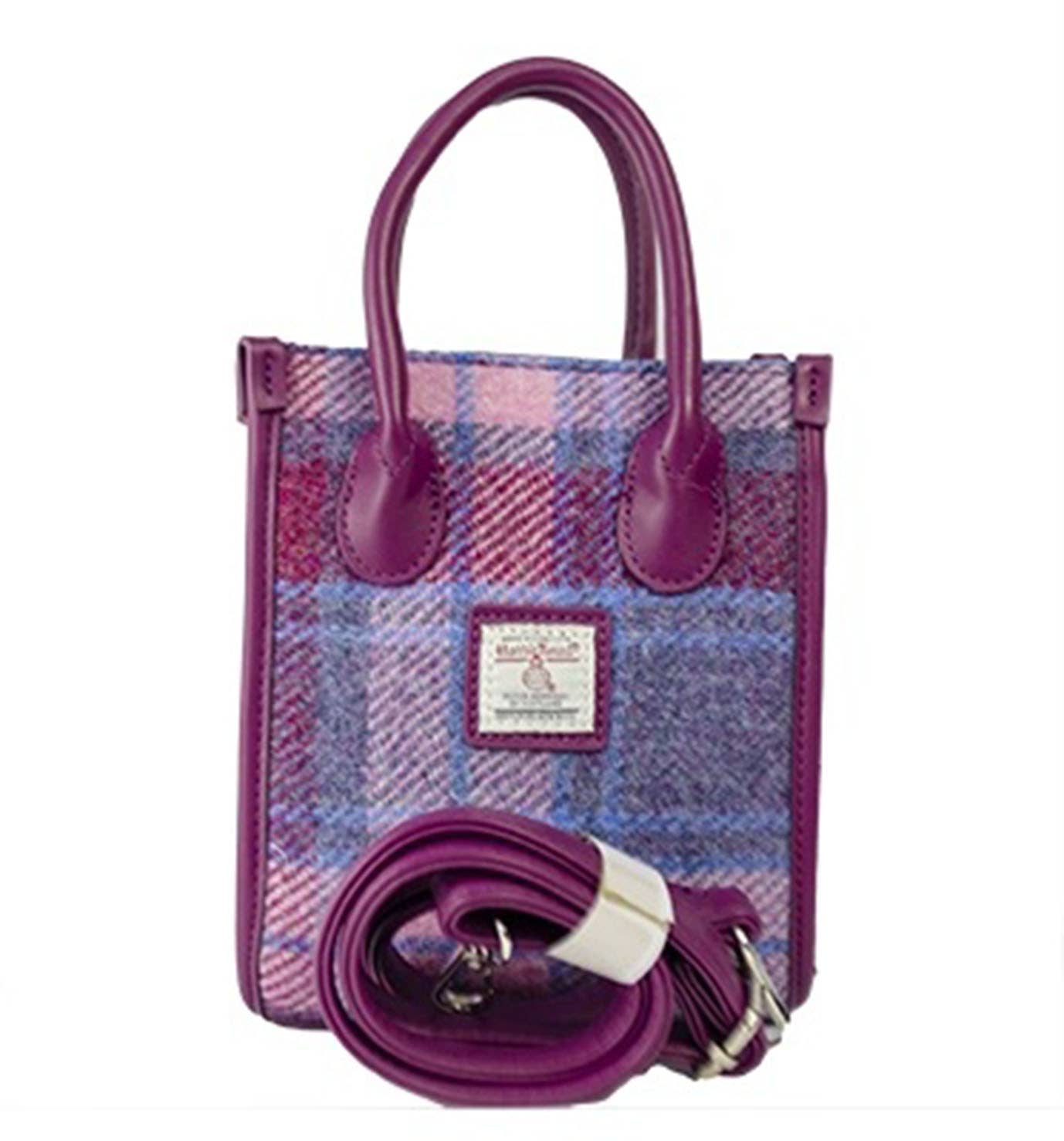 Harris Tweed H2036# Pastel Pink Top Handle Bag