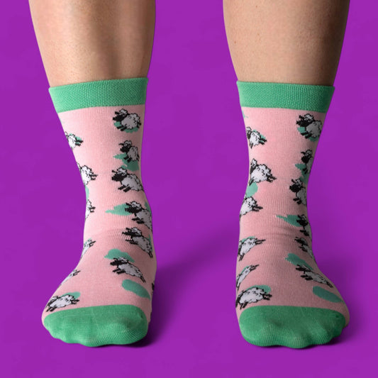 Soft Sheep: Pink Ladies Bamboo Socks BW251