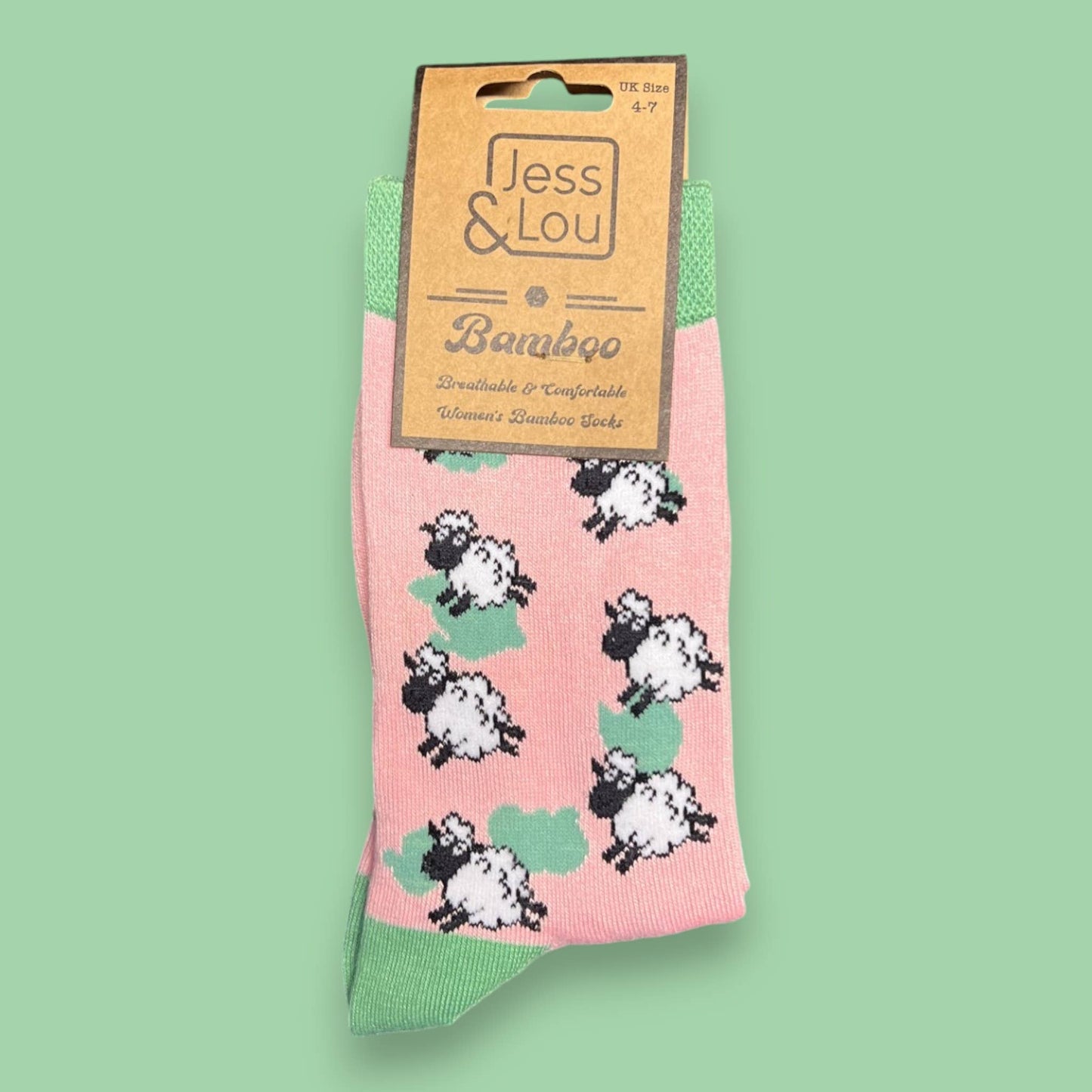 Soft Sheep: Pink Ladies Bamboo Socks BW251