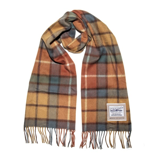 Tartan Woolen Heritage Traditions Scarf - Autumn Check