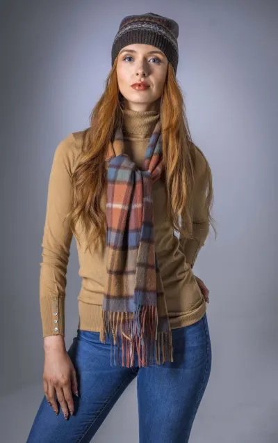 Tartan Woolen Heritage Traditions Scarf - Autumn Check