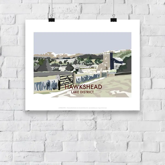 Hawkshead - Lake District - 11X14” Premium Art Print