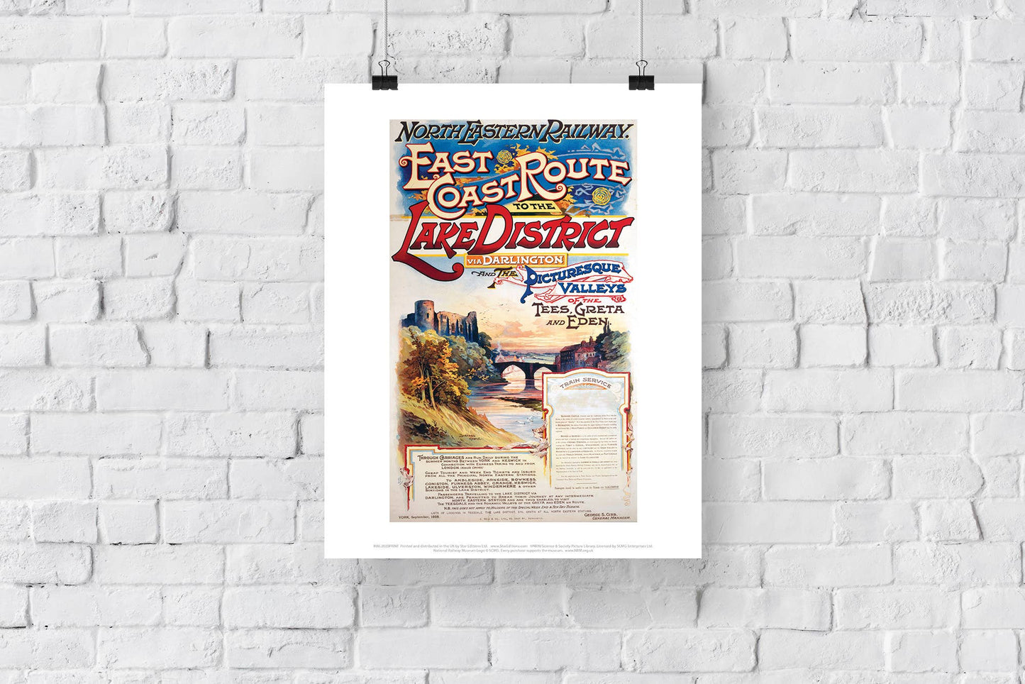 East Coast Route To The Lake District Art Print